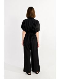 Jumpsuit with crossed back straps