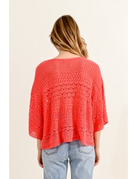 Pointelle knit jumper