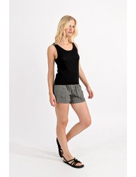 Openwork knitted tank top