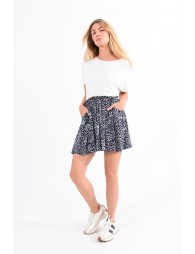 Mini printed skirt