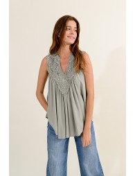 Tank to and bohemian lace