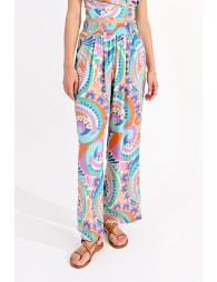 Pants in psychedelic print