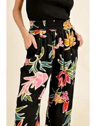 Loose floral print pants