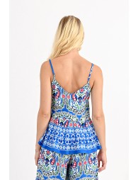 Indian print camisole