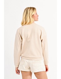 Iridescent fleece sweater