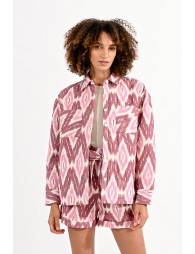 Batik pattern overshirt