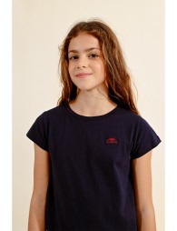 Camiseta de niña de manga corta, con estampado 