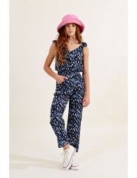 Jumpsuit with knotted straps