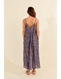 Wide paisley print dress