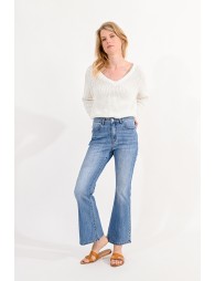 Pantalon jeans 7/8 flare