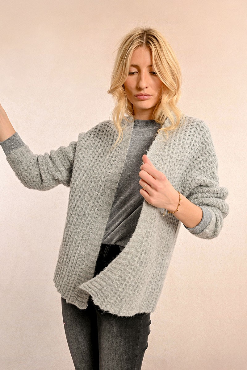 Cardigan torsadé