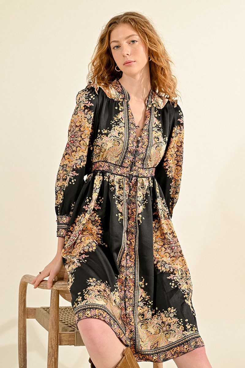 Robe chemise imprimée