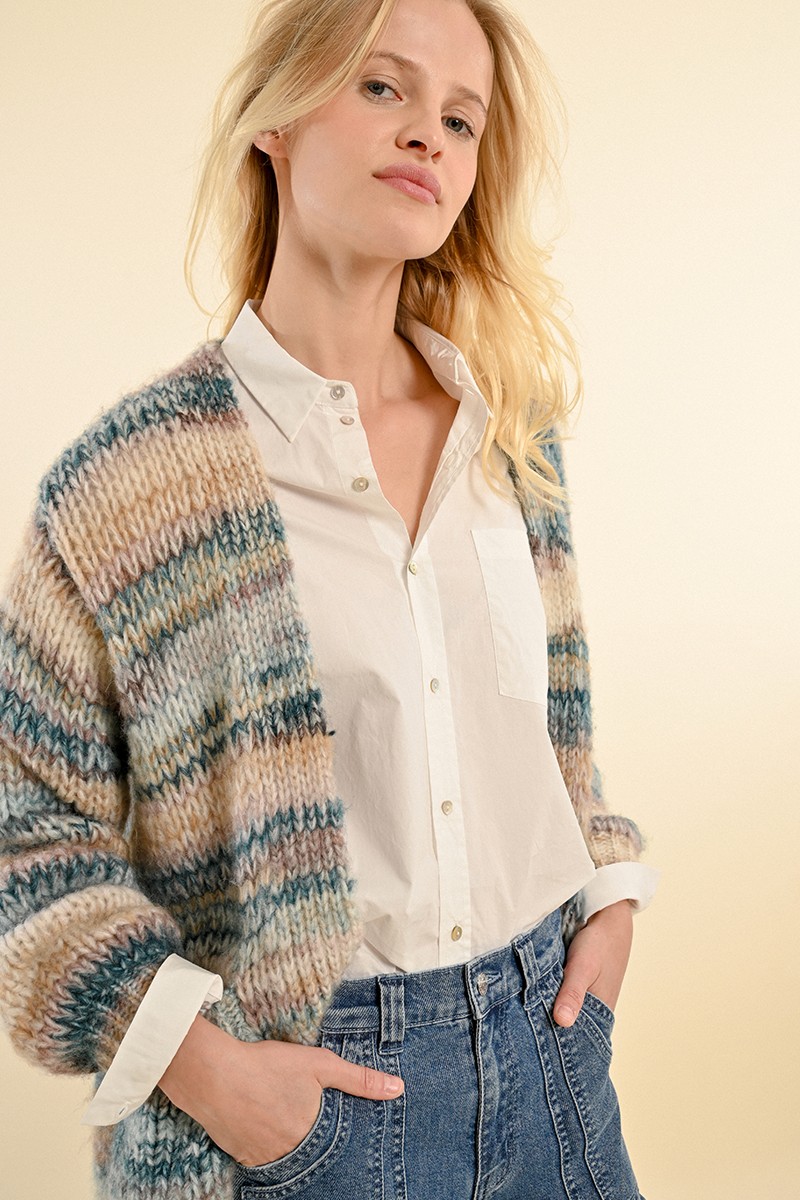 Gilet en grosse maille