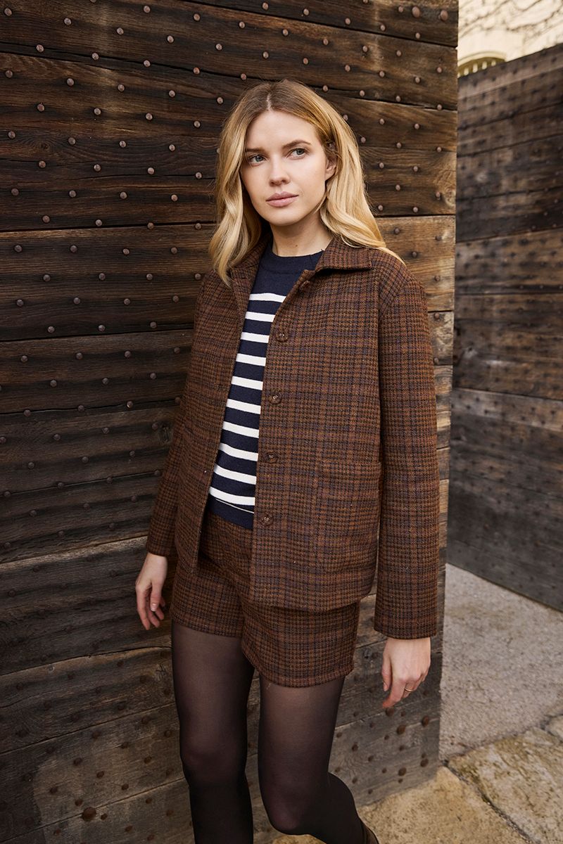 Veste à carreaux