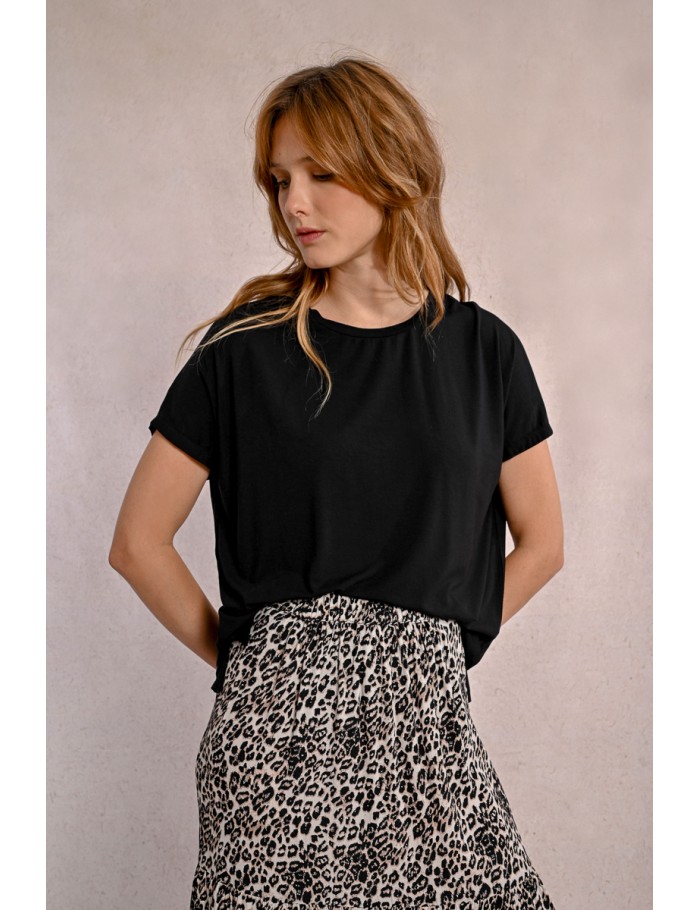 lili sidonio x molly bracken T shirt droit à manches courtes CRÈME