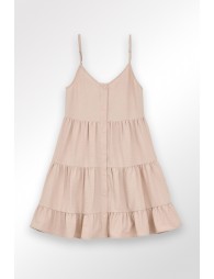 Robe courte à volants