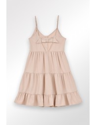 Robe courte à volants