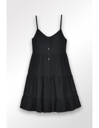 Robe courte à volants