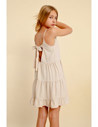 Robe courte à volants
