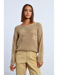 Maille en crochet fleurs