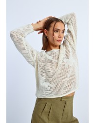 Maille en crochet fleurs