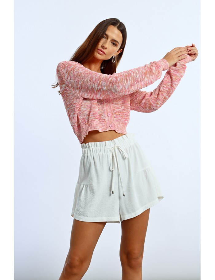 lili sidonio x molly bracken Short plissé WHITE