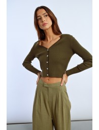 Short fitted cardigan