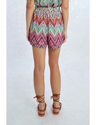 Short corto estampado multicolor
