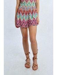 Short corto estampado multicolor