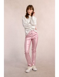 Fitted coated pants