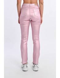 Pantalon enduit ajusté