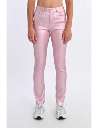 Pantalon enduit ajusté