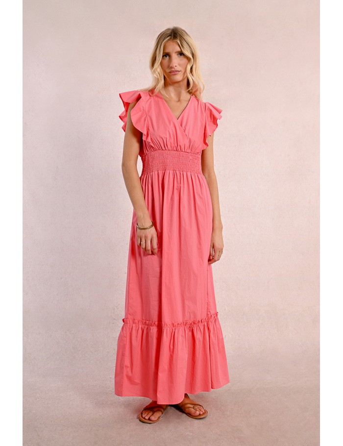 Robe longue en volume