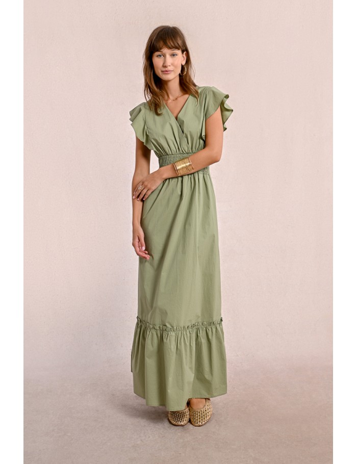 Robe longue en volume
