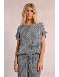 Top oversize imprimé