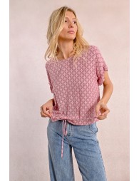 Top oversize imprimé