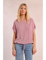 Top oversize imprimé