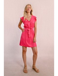 Robe courte et nouable à la taille