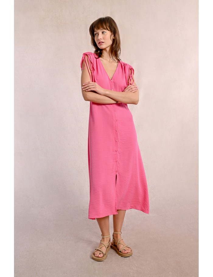 Robe mi-longue fluide