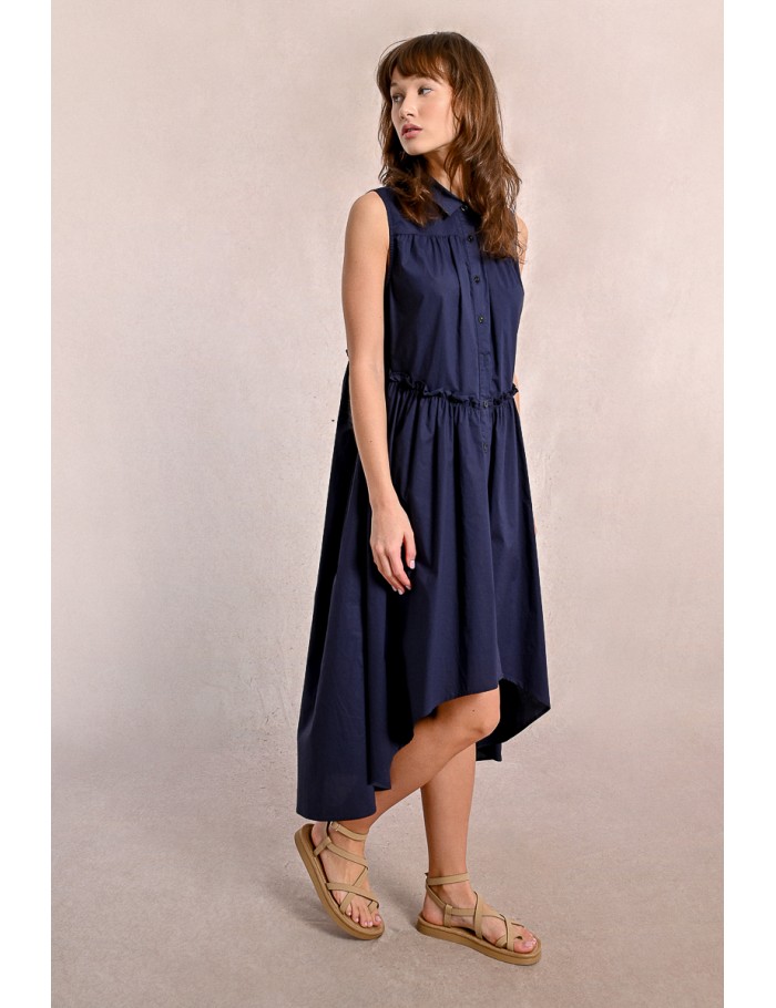 Robe chemise asymétrique