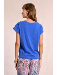 T-shirt ajusté avec détail dentelle