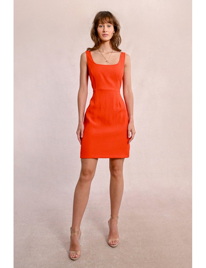Robe rétro à dos ouvert