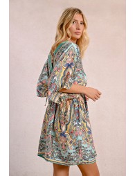 Robe courte style kimono