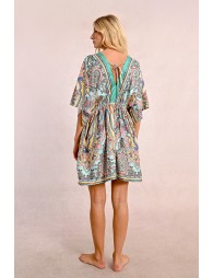 Robe courte style kimono