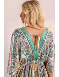 Robe courte style kimono