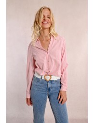 Large ceinture tressée, boucle cœur