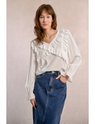 Fancy multi-ruffle top