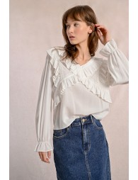 Fancy multi-ruffle top