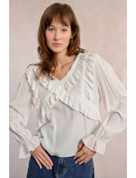 Fancy multi-ruffle top