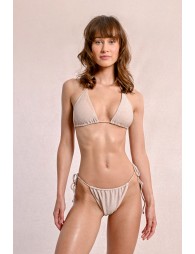 Iridescent triangle swimsuit top